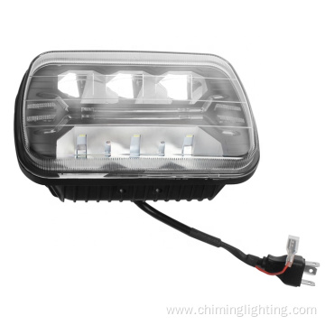 7inch 5'*7 inch 12-24V high low beam with white position Rectangular LED Headlight 7x6 Headlamp for Jeep car YJ Cherokee XJ